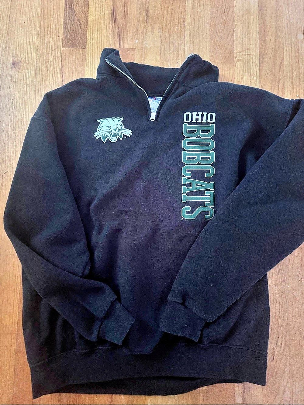 Jerzees NuBlend Ohio Bobcats Quarter Zip Sweatshirt Ohio Bobcats Quarter-Zip
